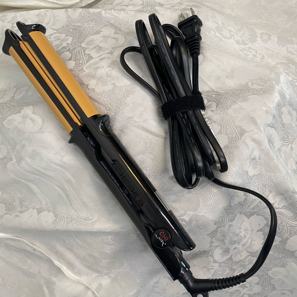 CHI Tourmaline 0.75in Ceramic 3-in-1 Hairstyling Iron – Onyx Black